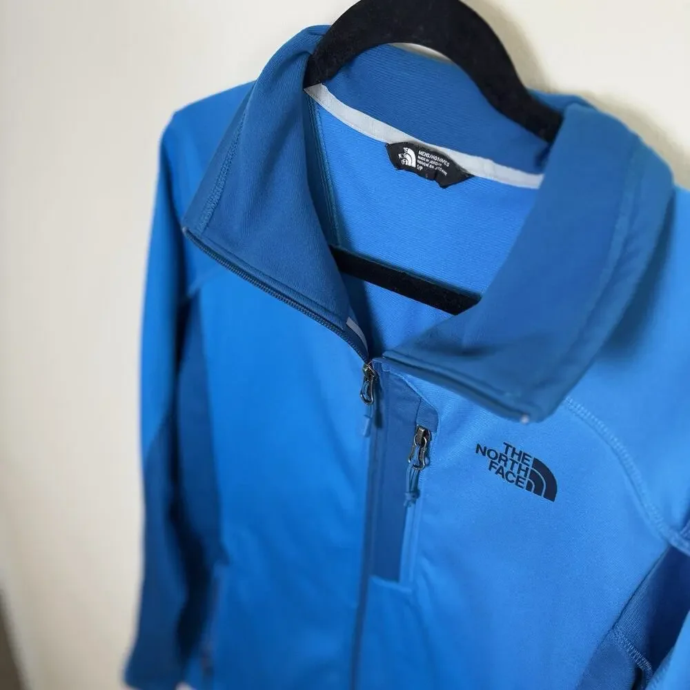The North Face Men's Apex Bionic Soft Shell Jacket Blue Size Small Excellent